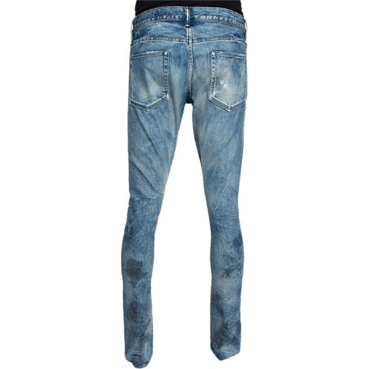 Pre Owned John Elliott Blue Distressed Denim The Cast 2 Slim Fit Jeans M