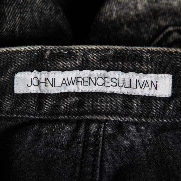 Pre Owned Johnlawrencesullivan Grey Denim Shorts M