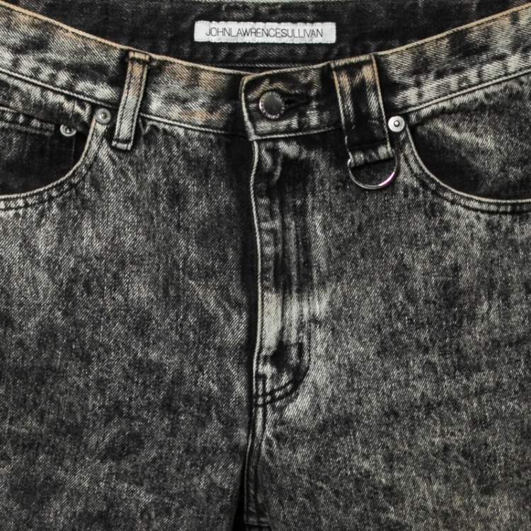 Pre Owned Johnlawrencesullivan Grey Denim Shorts M
