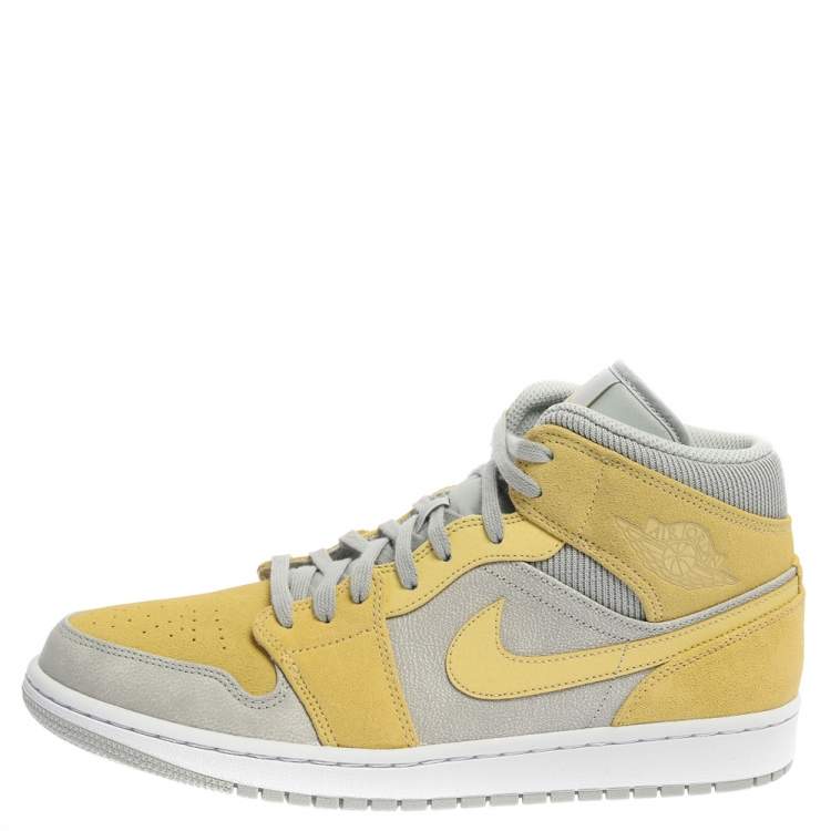 Air Jordan 1 Mid Nike Yellow/Grey 