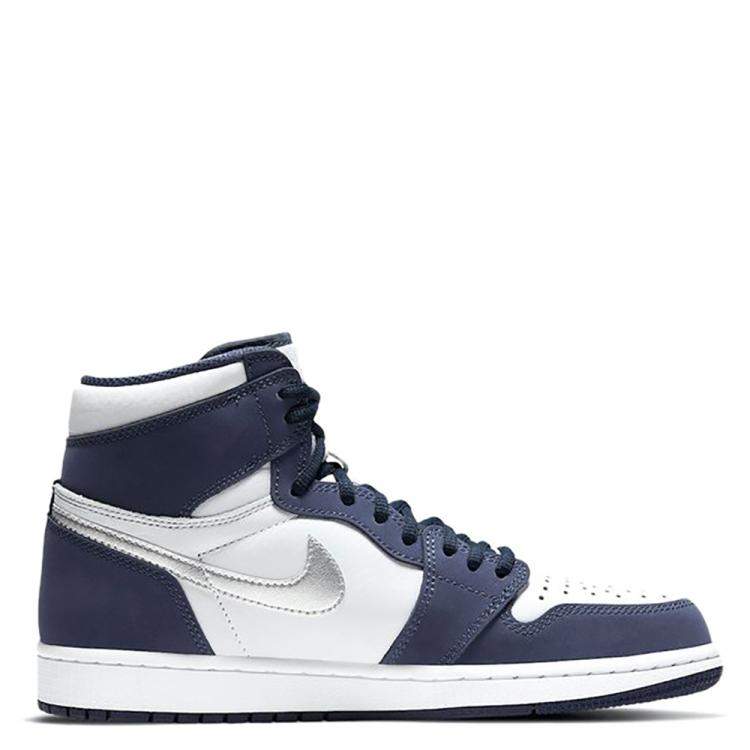 Pre Owned Nike Jordan 1 Retro High Japan Midnight Navy Sneakers Size EU 38 US 5.5Y