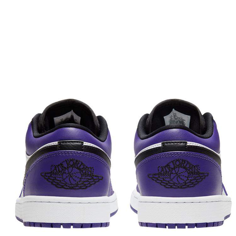 مملوكة مسبقًا Jordan 1 Low Court Purple White Sneakers Size US 8 (EU 41)