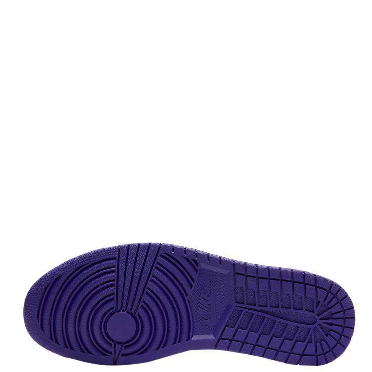 مملوكة مسبقًا Jordan 1 Low Court Purple White Sneakers Size US 8.5 (EU 42)