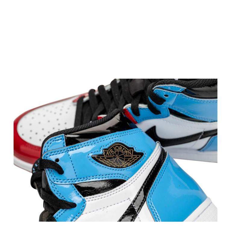 Pre Owned Jordan 1 Retro High Fearless UNC Chicago Sneakers Size US 7.5 (EU 40.5)