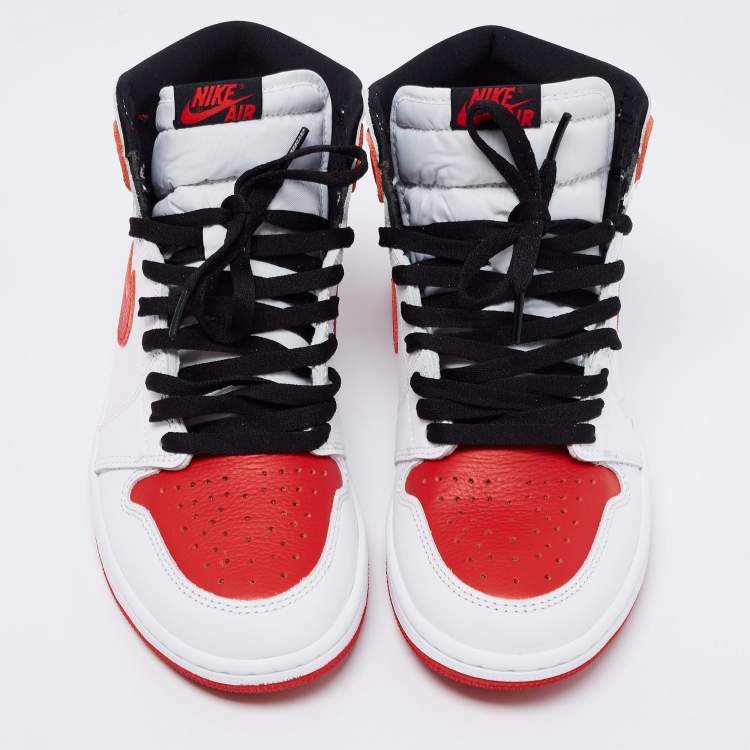 Pre Owned Air Jordan 1 Retro Multicolor Leather High Top Chicago Sneaker Size 42.5 