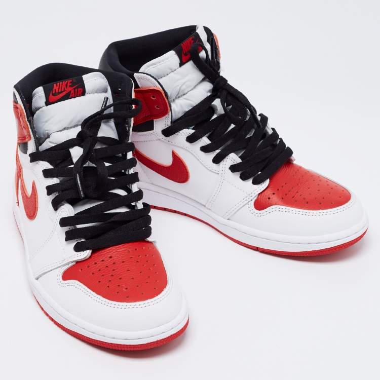 Pre Owned Air Jordan 1 Retro Multicolor Leather High Top Chicago Sneaker Size 42.5 
