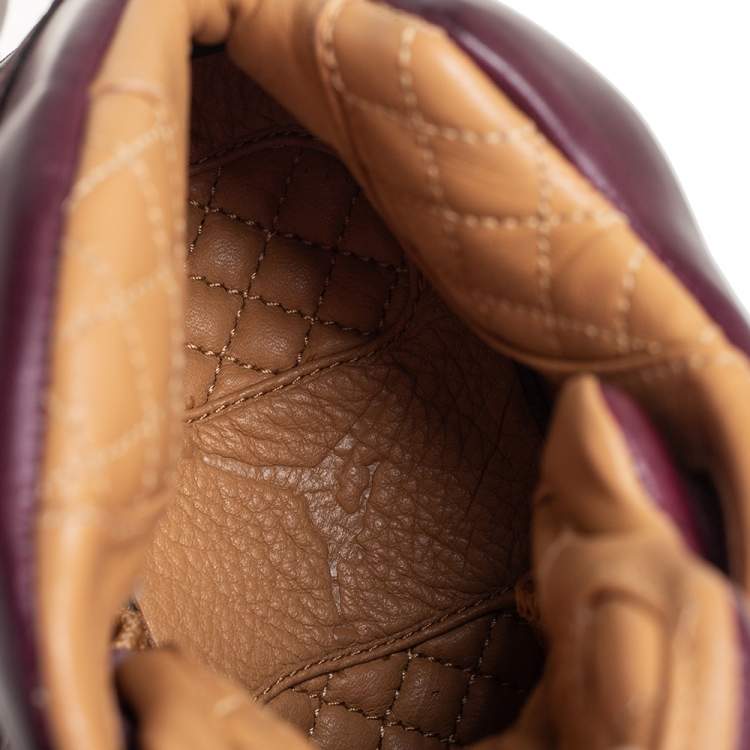 مملوكة مسبقًا Air Jordan Burgundy Leather Air Jordan 5 Retro Premium High Top Sneakers Size 40