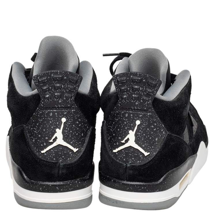 Pre Owned Jordan Black Suede And Leather Son of Mars Low Mid Top Sneakers Size 46