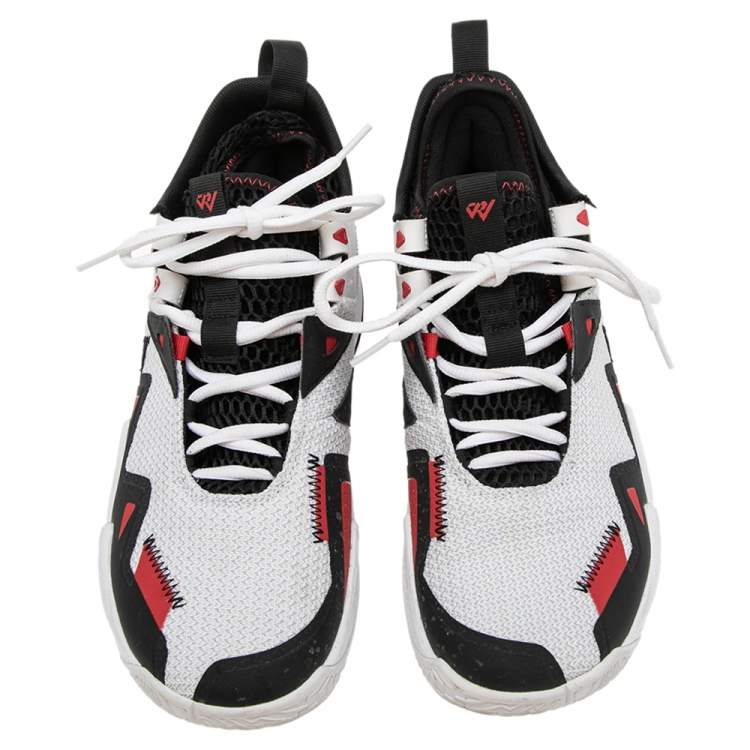 مملوكة مسبقًا Nike Jordan White/Black/University Red Westbrook One Take Sneakers Size 42.5