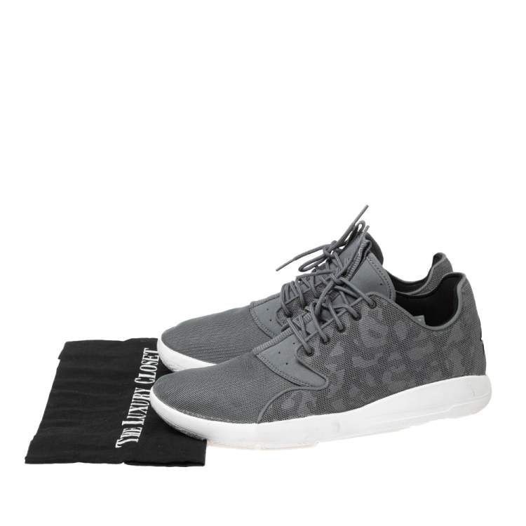 Pre Owned Air Jordan Grey Mesh Eclipse Lace Up Sneaker Size 43