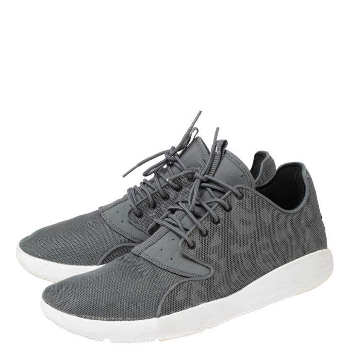 Pre Owned Air Jordan Grey Mesh Eclipse Lace Up Sneaker Size 43