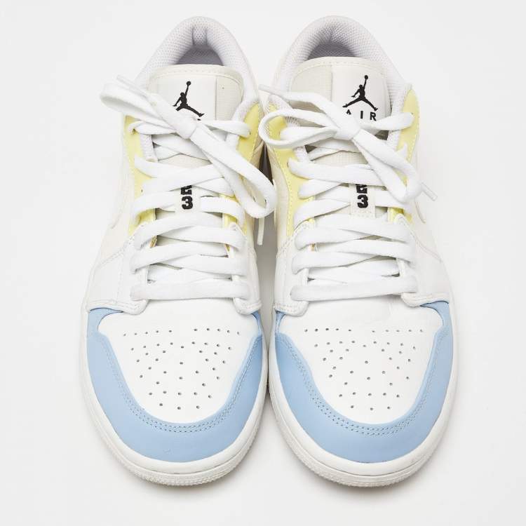 Pre Owned Air Jordans Multicolor Leather and Mesh Jordan 1 To My First Coach Sneakers Size 42.5