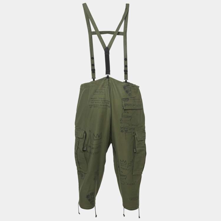 Pre Owned Junya Watanabe Cotton Comme des Garçons x Jean-Michel Basquiat Cropped Pants S