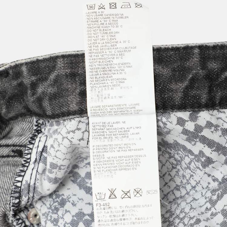Pre Owned Just Cavalli Grey Cotton Slim Fit Jeans S