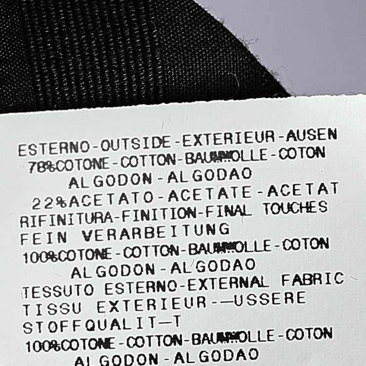 Pre Owned Just Cavalli Black Cotton Paneled Button Front Shirt XL