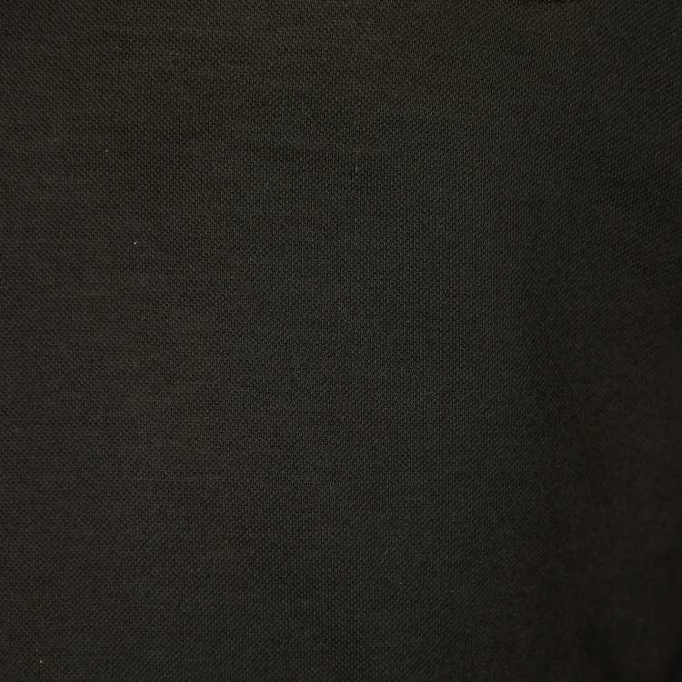 مملوكة مسبقًا Just Cavalli Olive Green Cotton Pique Long Sleeve Polo T-Shirt L