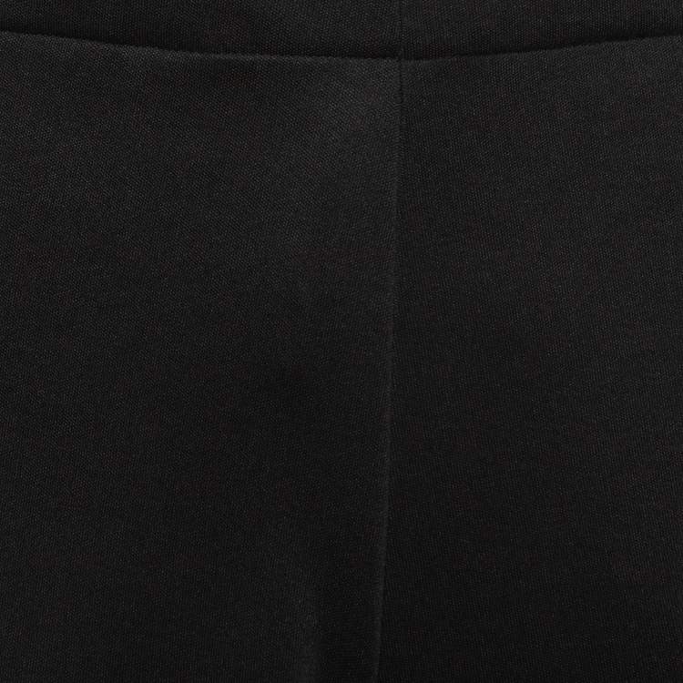 Pre Owned Just Cavalli Black Cotton Blend Logo Applique Joggers XL