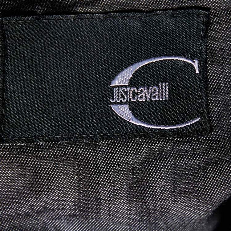 Pre Owned Just Cavalli Black Cotton Button Down Shirt L