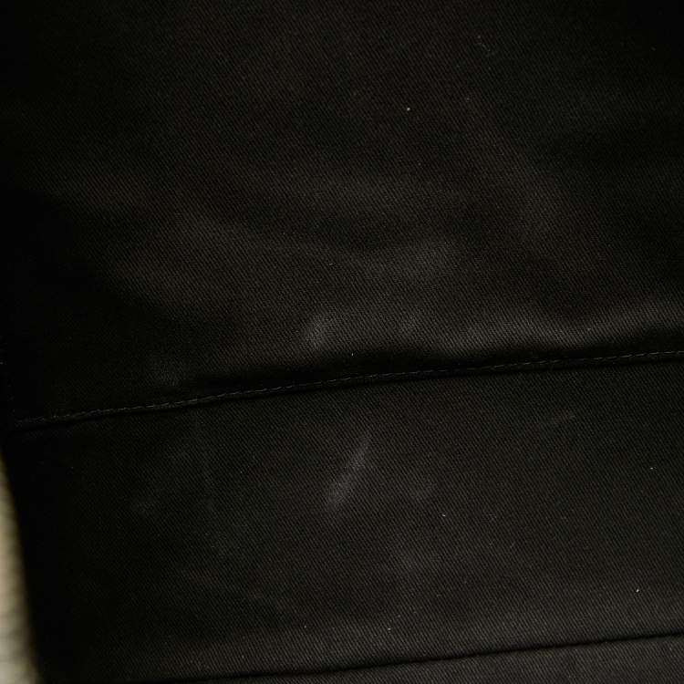 Pre Owned Karl Lagerfeld Black Leather K/Loom Briefcase