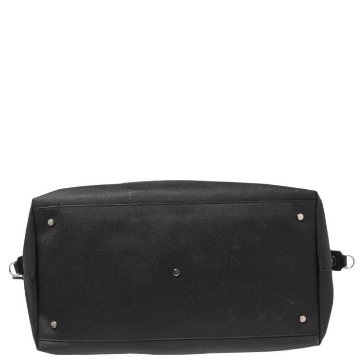 Pre Owned Karl Lagerfeld Black Coated Canvas Rue St-Guillaume Weekender Duffel Bag