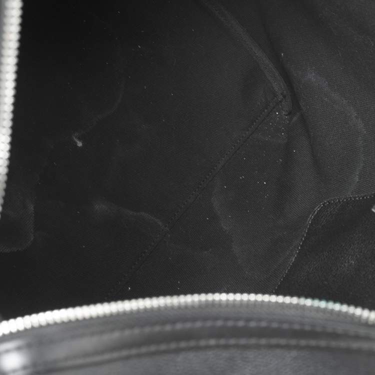 Pre Owned Karl Lagerfeld Black Coated Canvas Rue St-Guillaume Weekender Duffel Bag