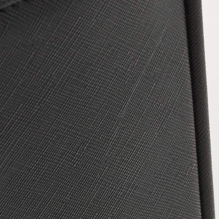 Pre Owned Karl Lagerfield Black Coated Canvas K/IKONIC Trolley bag