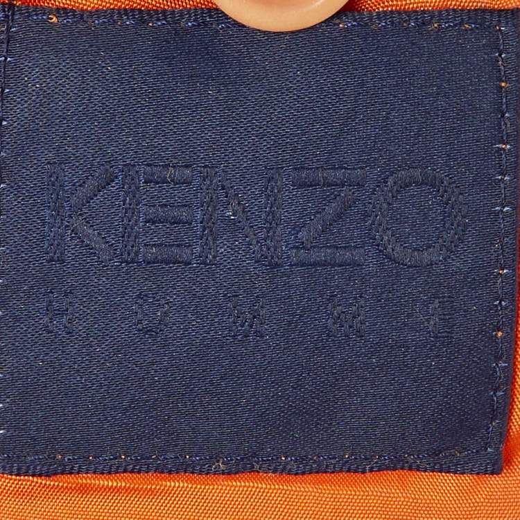 مملوكة مسبقًا Kenzo Homme Peach Leather Two Buttoned Jacket XXL