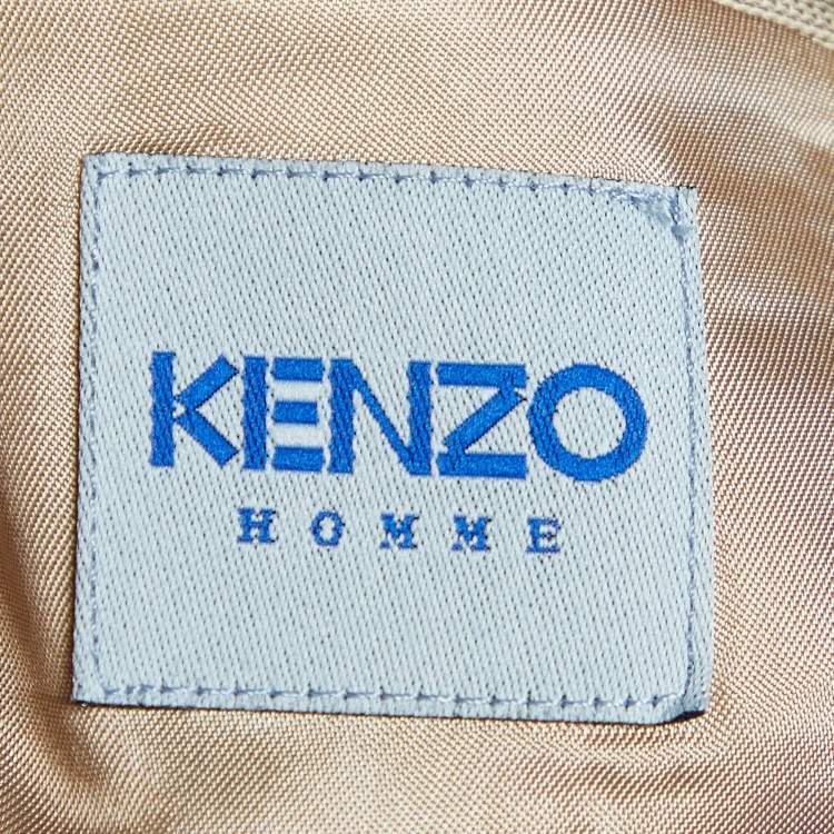Pre Owned Kenzo Homme Beige Wool Tailored Suit XL