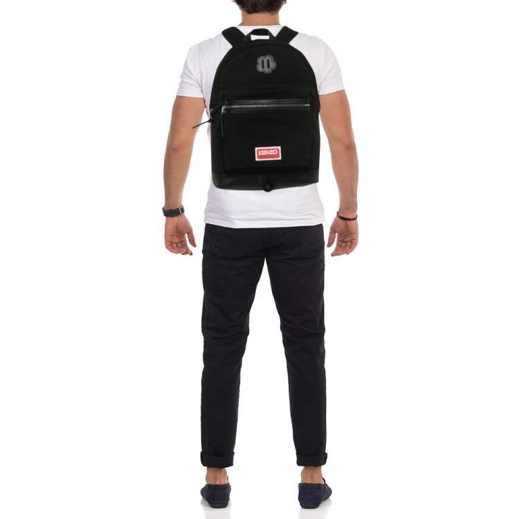 Pre Owned Kenzo Black Canvas Explore Backpack