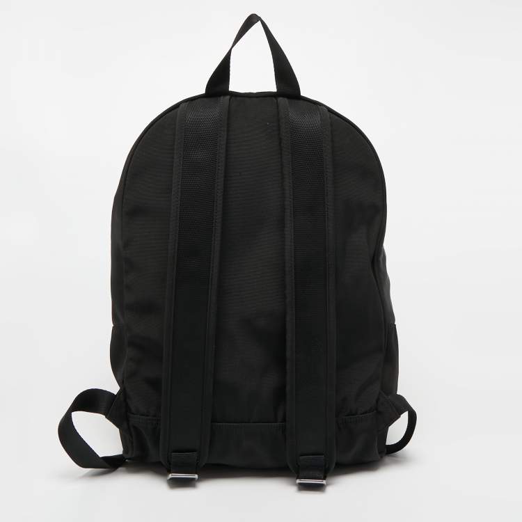 Pre Owned Kenzo Black Tiger Embroidered Nylon Backpack
