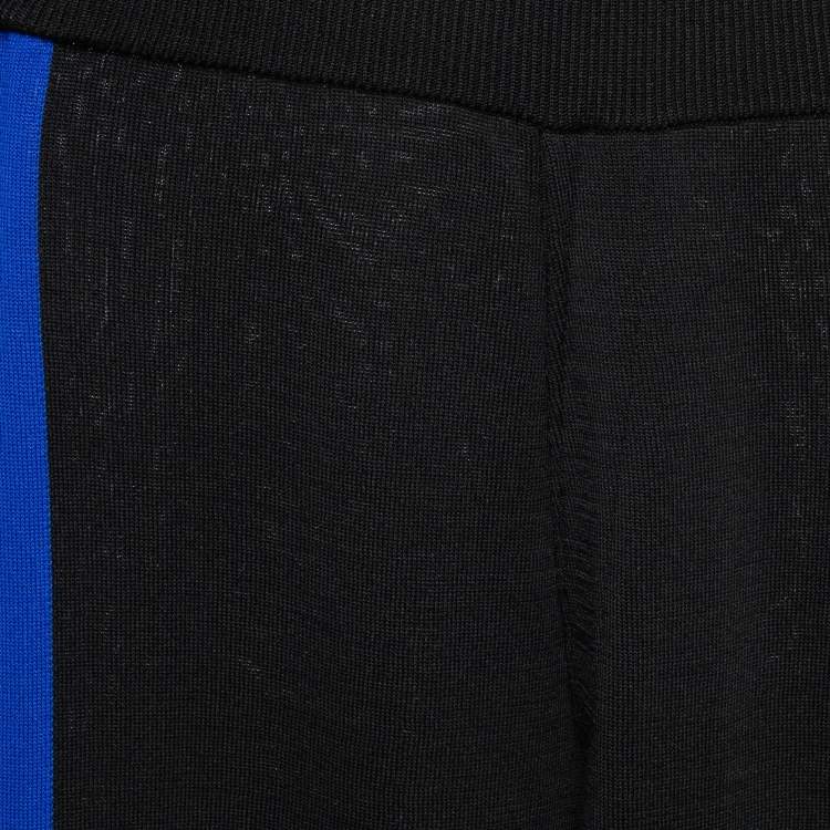 Pre Owned Kenzo Black Jersey Contrast Trimmed Joggers M