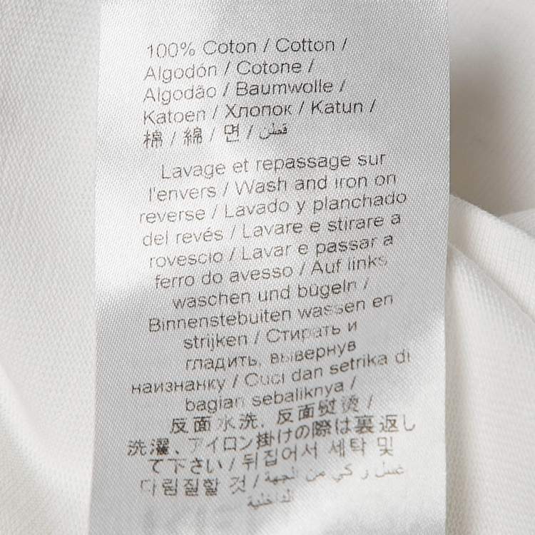 Pre Owned Kenzo White Tiger Print Cotton Knit T-Shirt XL