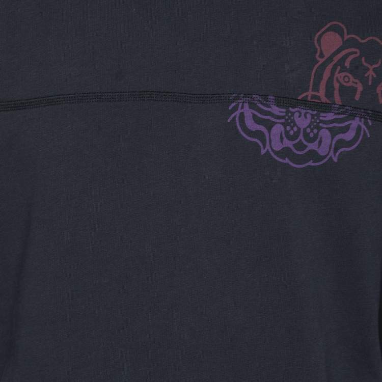 مملوكة مسبقًا Kenzo Navy Blue Cotton T-Shirt XL