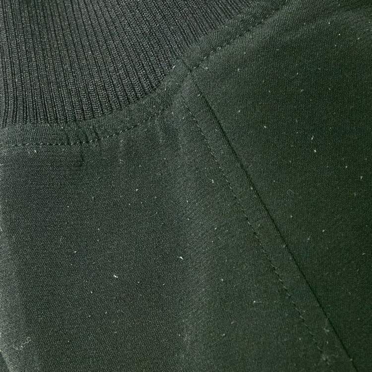 Pre Owned Kenzo Black Eye Embroidery Knit Crew Neck Sweatshirt L
