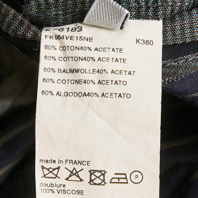 مملوكة مسبقًا Kenzo Défilé Black Cotton Regular Fit Blazer XL