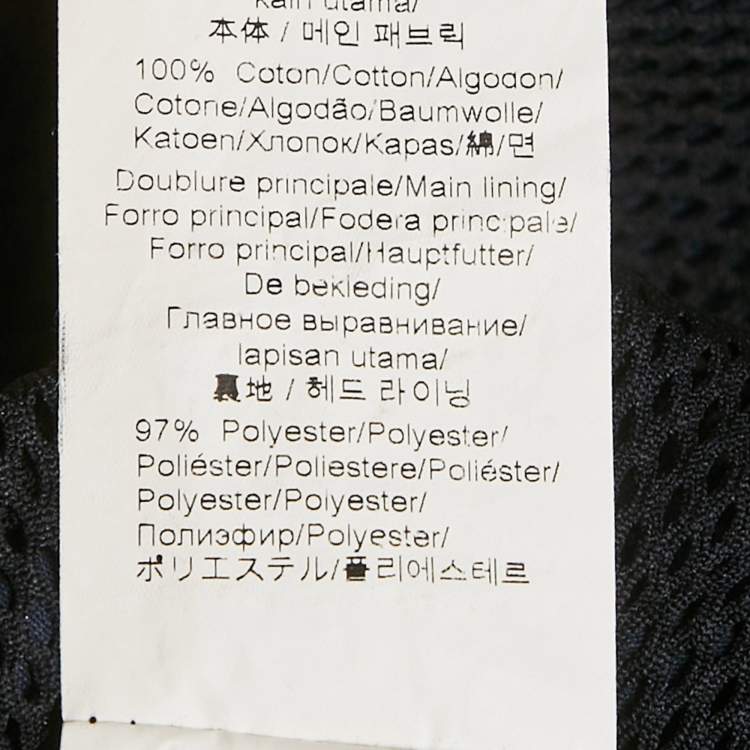 Pre Owned Kenzo Navy Blue Cotton Blend Hooded Jacket M