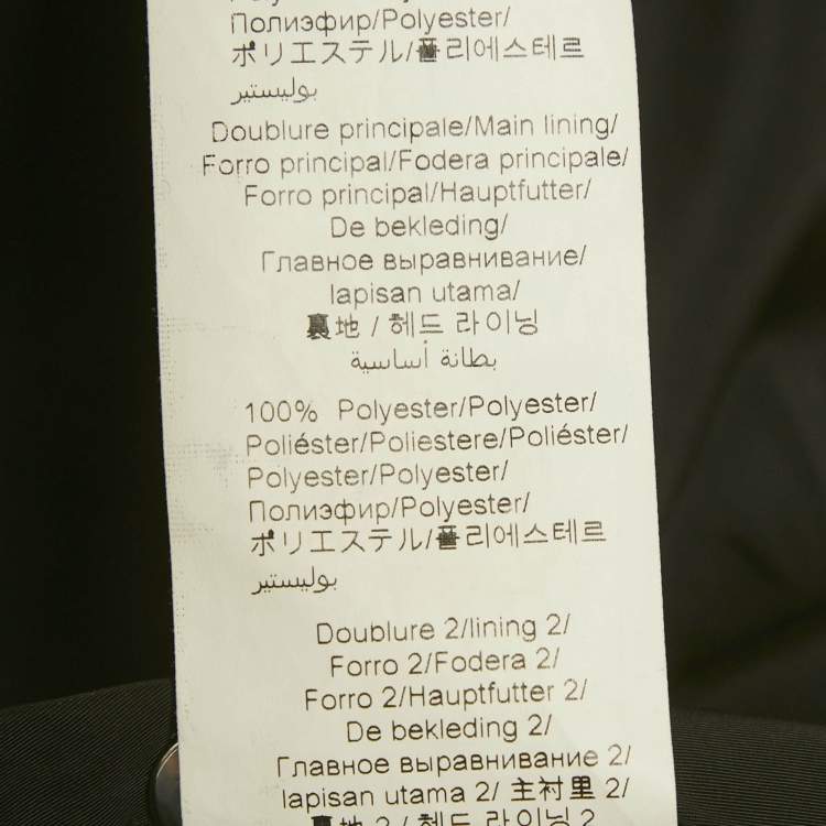 Pre Owned Kenzo Black Synthetic Shearling Hooded Jacket S