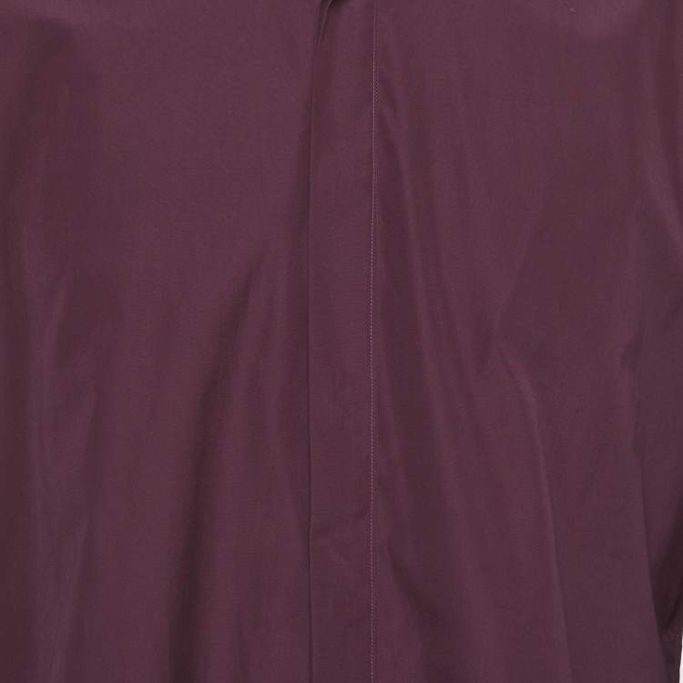 مملوكة مسبقًا Kenzo Purple Cotton Slim Plus Shirt 3XL