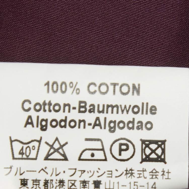 مملوكة مسبقًا Kenzo Purple Cotton Slim Plus Shirt 3XL