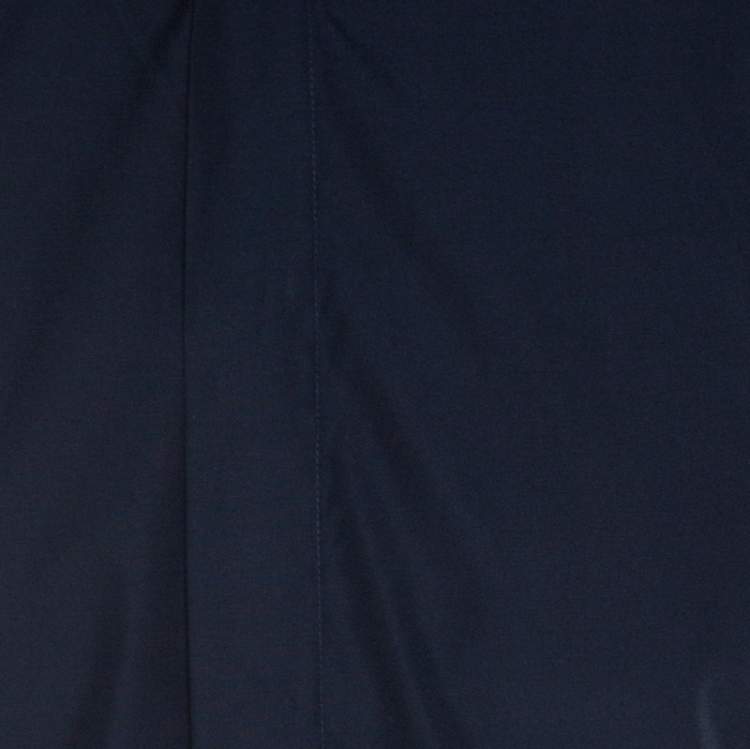 Pre Owned Kenzo Navy Blue Cotton Contrast Collar Slim Plus Fit Button Front Shirt L 