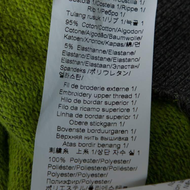 Pre Owned Kenzo Grey Melange Knit House Of Reggae Sweatshirt M