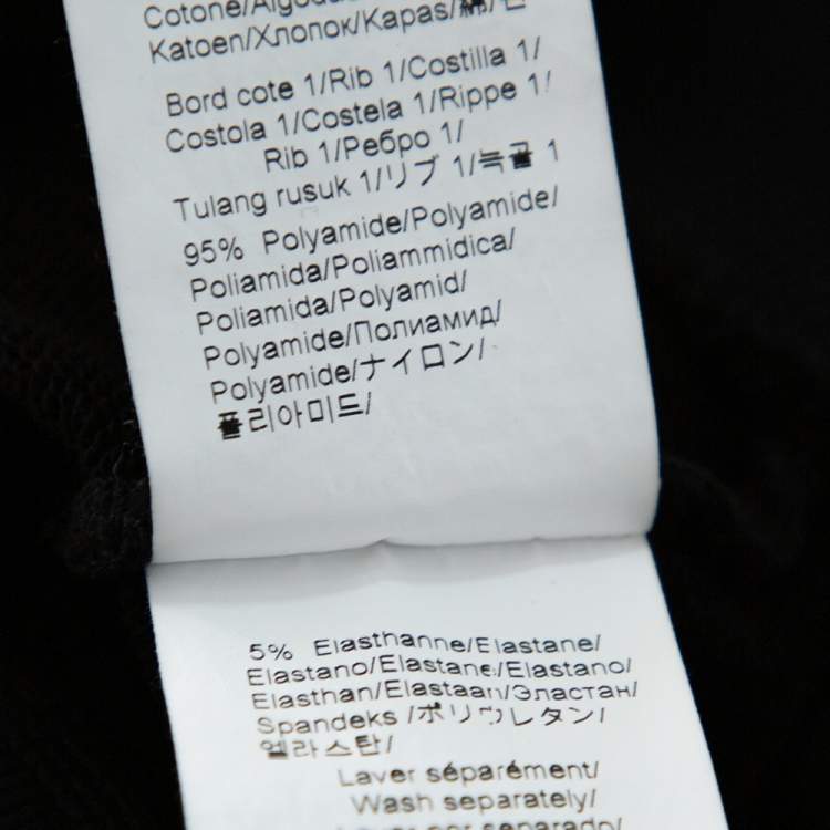 Pre Owned Kenzo Black Knit Northern Light Crewneck Sweatshirt S