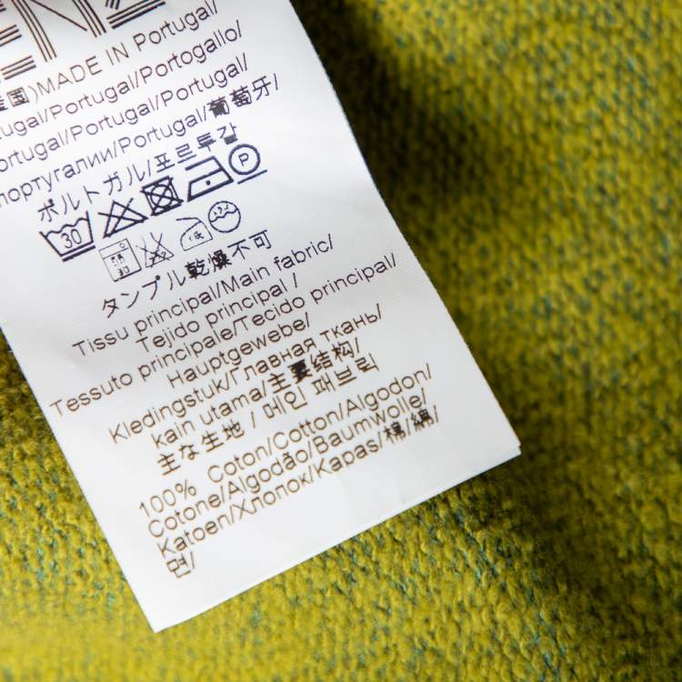 Pre Owned Kenzo Green Cotton Logo Embroidered Crewneck Sweatshirt S
