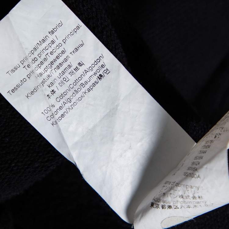 Pre Owned Kenzo Black Eye Embroidered Cotton Crewneck Sweatshirt XL 