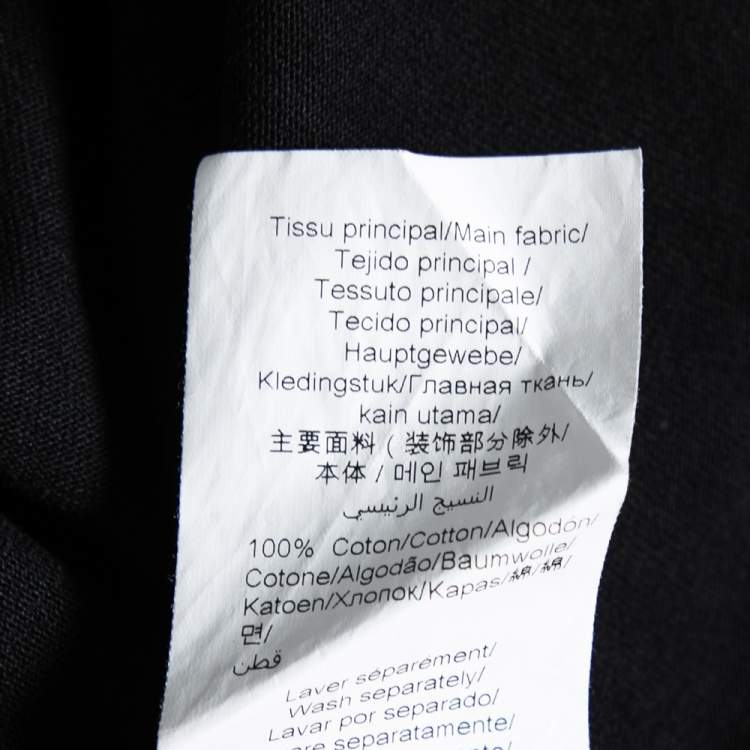 Pre Owned Kenzo Black Cotton Tiger Printed Crew Neck Short Sleeve T-Shirt XS