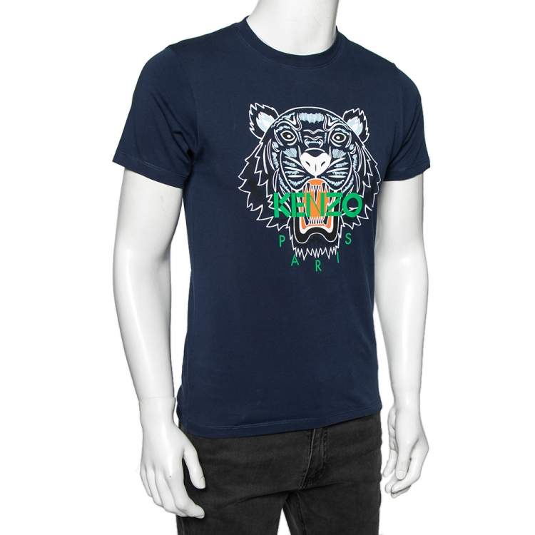 kenzo navy tiger t shirt