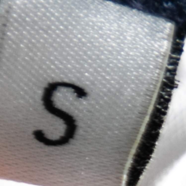 Pre Owned Kenzo Navy Blue Knit Logo Sweatpants S