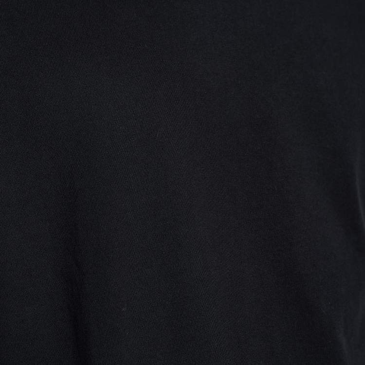 Pre Owned Kenzo Black Cotton Logo Cuff Detail Crew Neck T-Shirt L