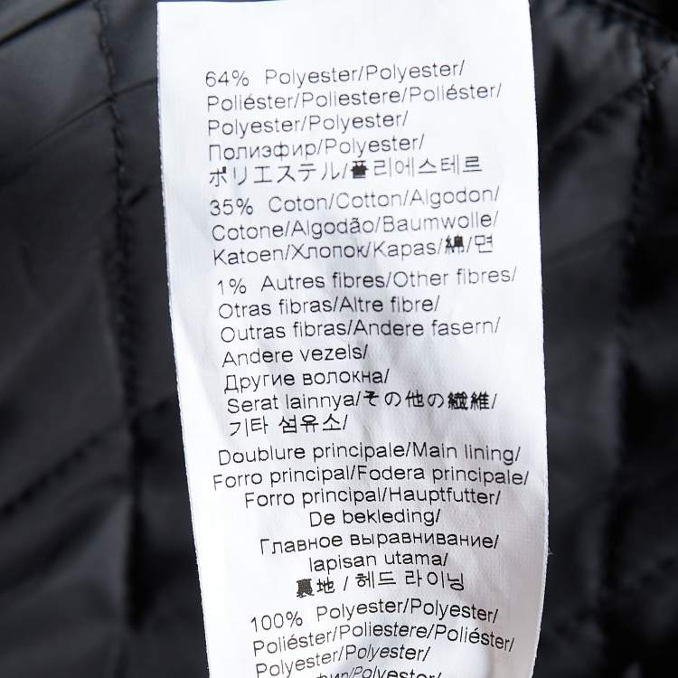 مملوكة مسبقًا Kenzo Black Quilted Lined Hooded Jacket S