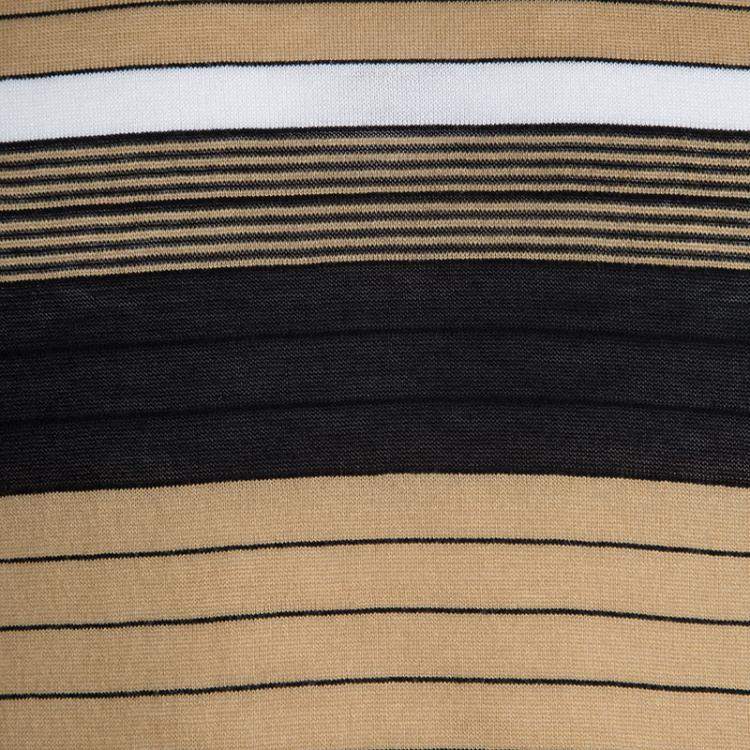 Pre Owned Kenzo Multicolor Striped Crew Neck Sweater L 
